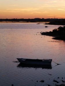 Západ slunce v přírodním parku